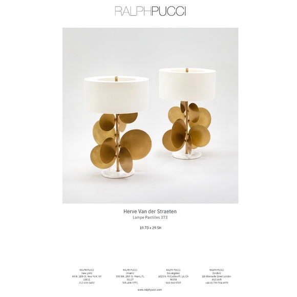 RALPH PUCCI Herve Van Der Staten 'PASTILLES 373' Statement Lamp Brass - Picture 13 of 17